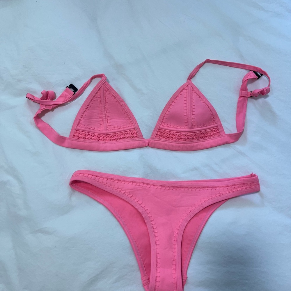 Triangl Swimwear Vibrant Pink Bikini Set